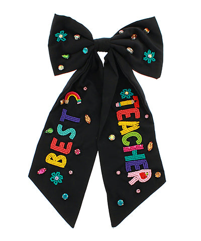 Best Teacher Hair Barrette