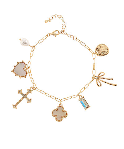Gold Charm Bracelet