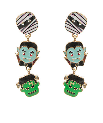 Halloween Characters Drop Earrings