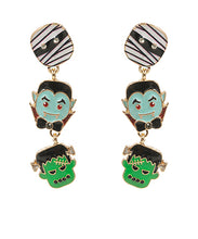 Load image into Gallery viewer, Halloween Characters Drop Earrings
