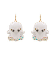 Load image into Gallery viewer, Googly Eye Ghost Earrings
