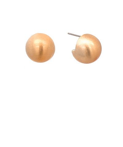 Nude Metallic Sphere Studs