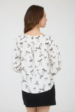Load image into Gallery viewer, Bow Patterned Long Sleeve Blouse
