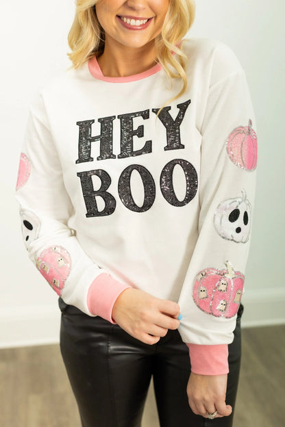 Hey Boo Long Sleeve Top