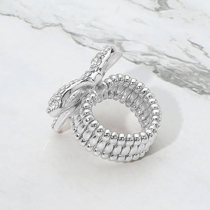 Rhinestone Paved Bow Ring