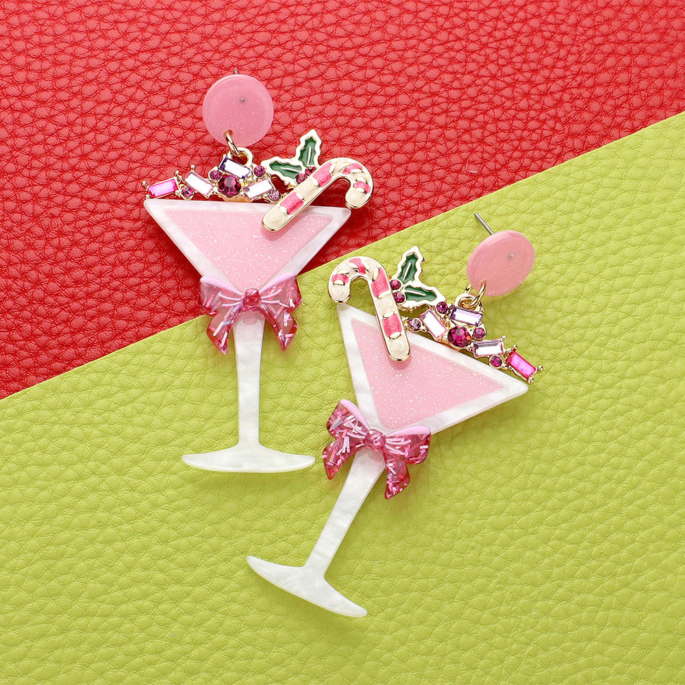 Christmas Cocktail Earrings