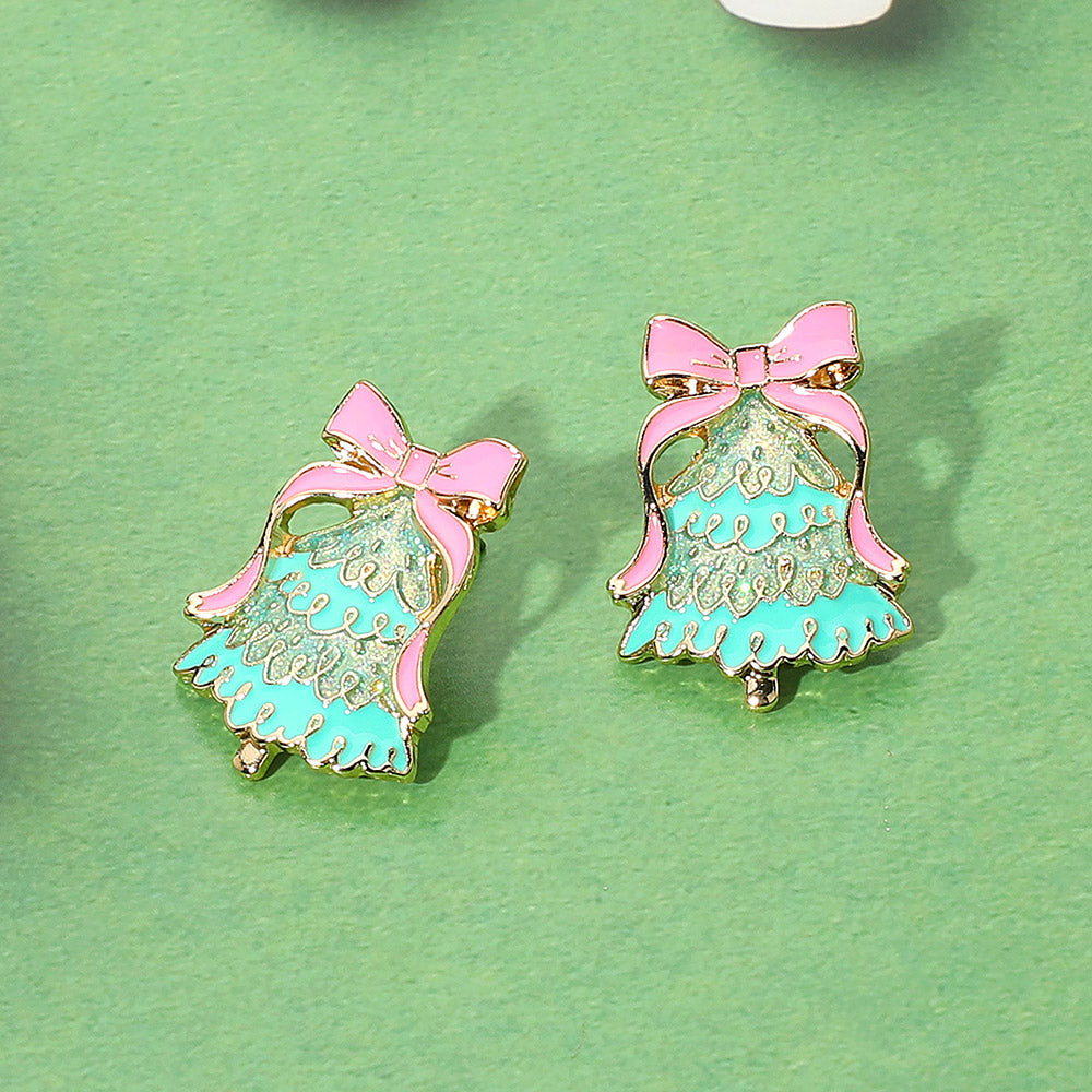 Glittery Christmas Tree Studs
