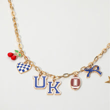 Load image into Gallery viewer, UK Football Charm Necklace
