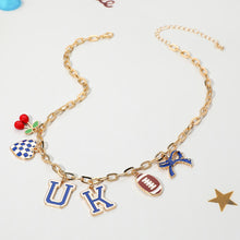 Load image into Gallery viewer, UK Football Charm Necklace
