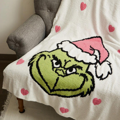 Grinch Heart Blanket