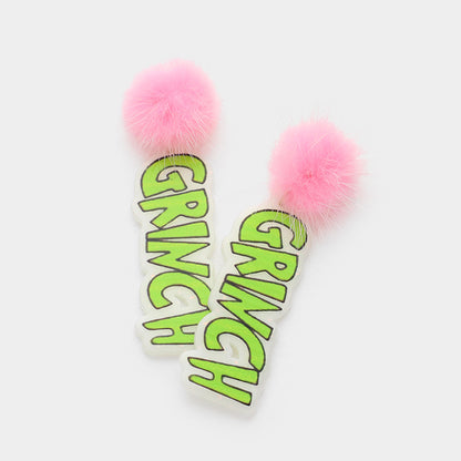 Pom Pom GRINCH Earrings