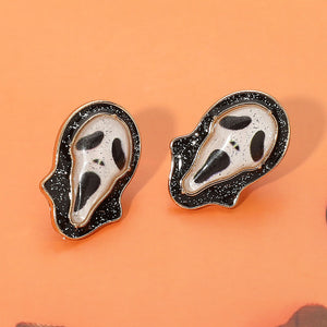 Halloween Scream Mask Studs