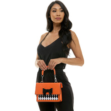Load image into Gallery viewer, Halloween Harlequin Patterned Handbag / Crossbody
