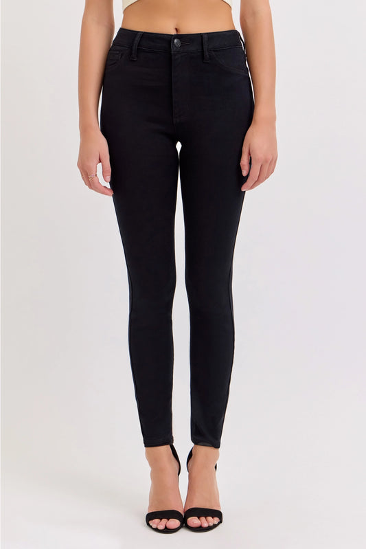 Black High Rise Super Skinny Jeans