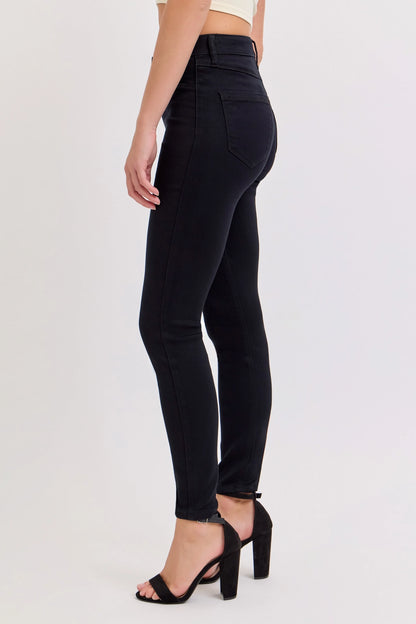 Black High Rise Super Skinny Jeans