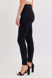 Black High Rise Super Skinny Jeans