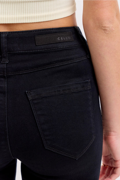 Black High Rise Super Skinny Jeans