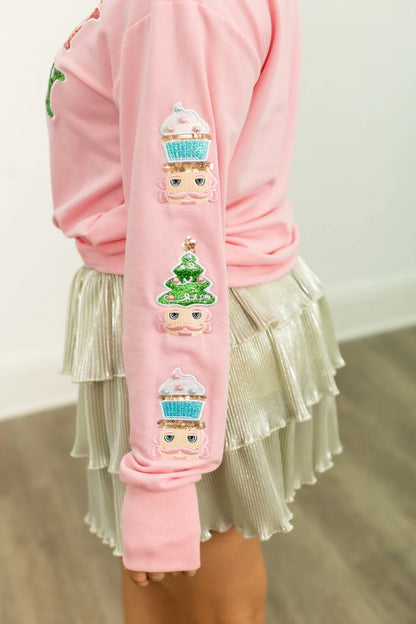 Sequin Holly Jolly Nutcracker Sweatshirt