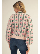 Load image into Gallery viewer, Button Down Floral Sweater Cardigan
