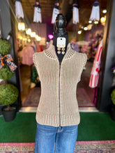 Load image into Gallery viewer, Cocoa Ribbed Knit Jacket Vest
