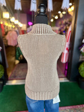 Load image into Gallery viewer, Cocoa Ribbed Knit Jacket Vest
