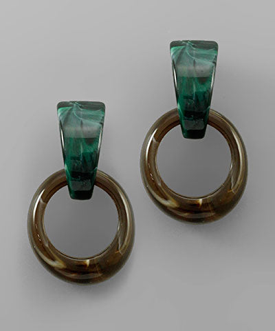 Ring Dangle Earrings