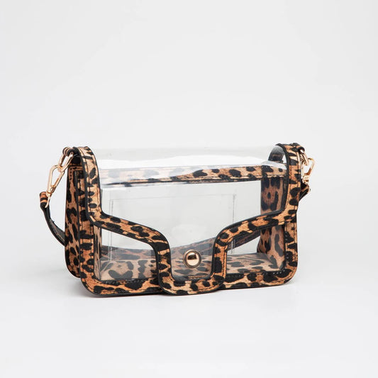 Leopard Clear Game Day Crossbody