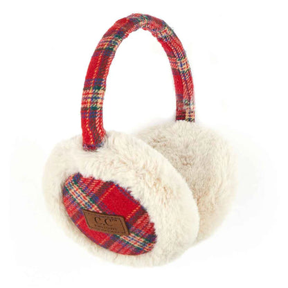 CC Red Plaid Earmuffs