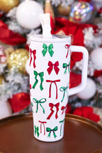 Load image into Gallery viewer, Midnight bow Christmas Tumbler
