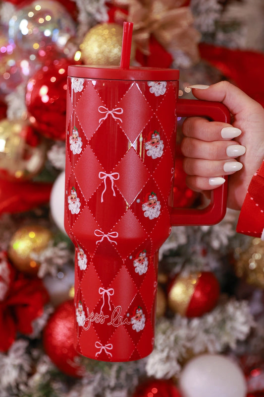 Santa Signature Bow Tumbler