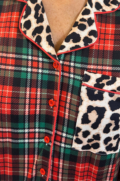 Wrapped in Safari Chic Ruffle Pajama Set