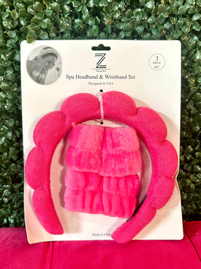 Spa Bubble Headband & Wristband Sets