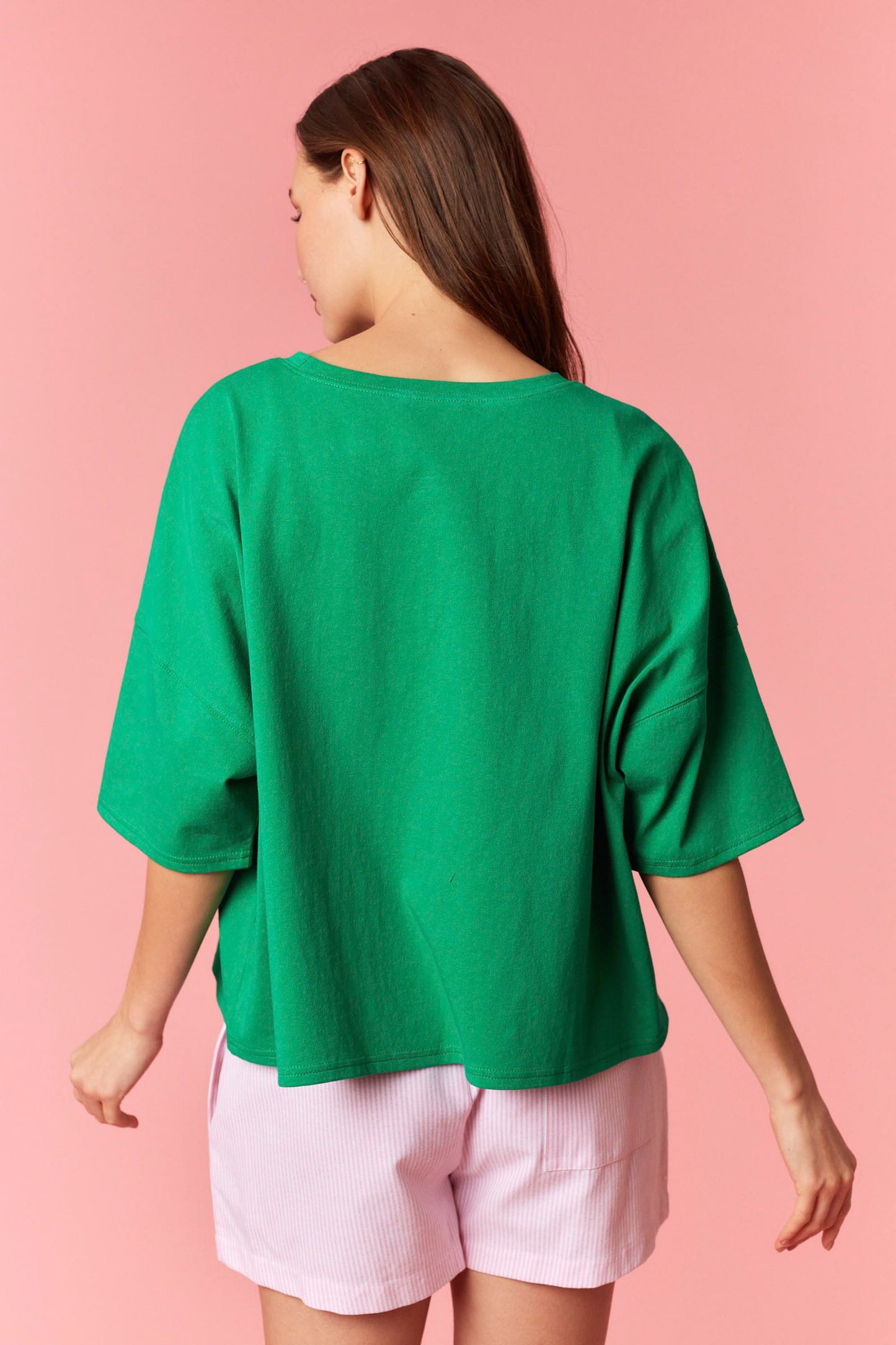 Lucky Clover Embroidered Crop Top
