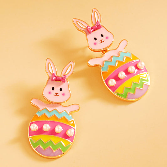Easter Bunny & Egg Drop Earrings
