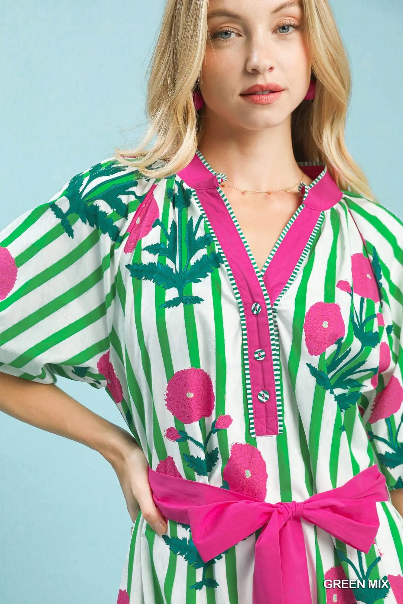 Garden Party Stripe Maxi Dress