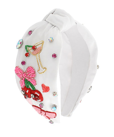 Cherry, Bow, & Cocktail Headband