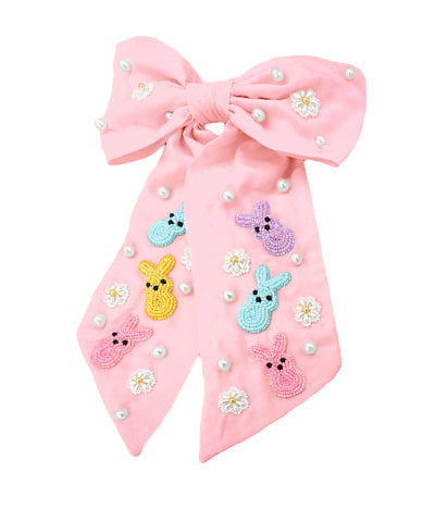 Easter Peep Bow Barrettes