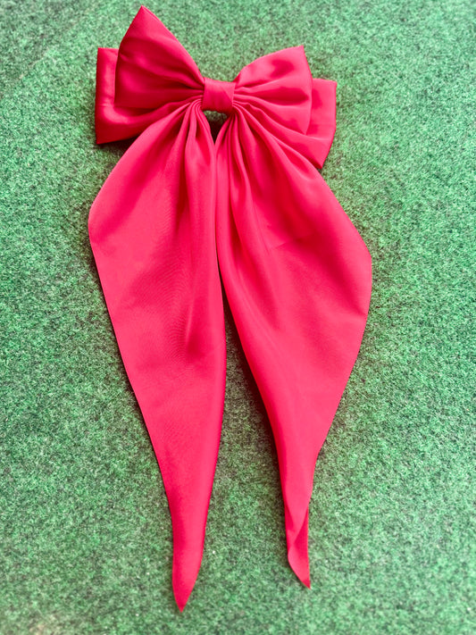 Red Bow Barrette