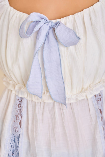 Dusty Blue Darling Blouse