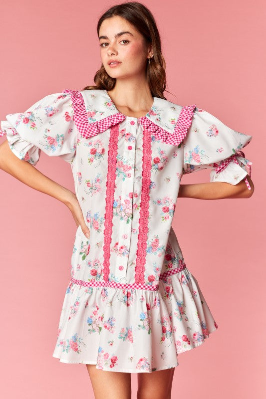 Sweet Spring Picnic Mini Dress