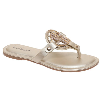 Gold Medallion Sandals