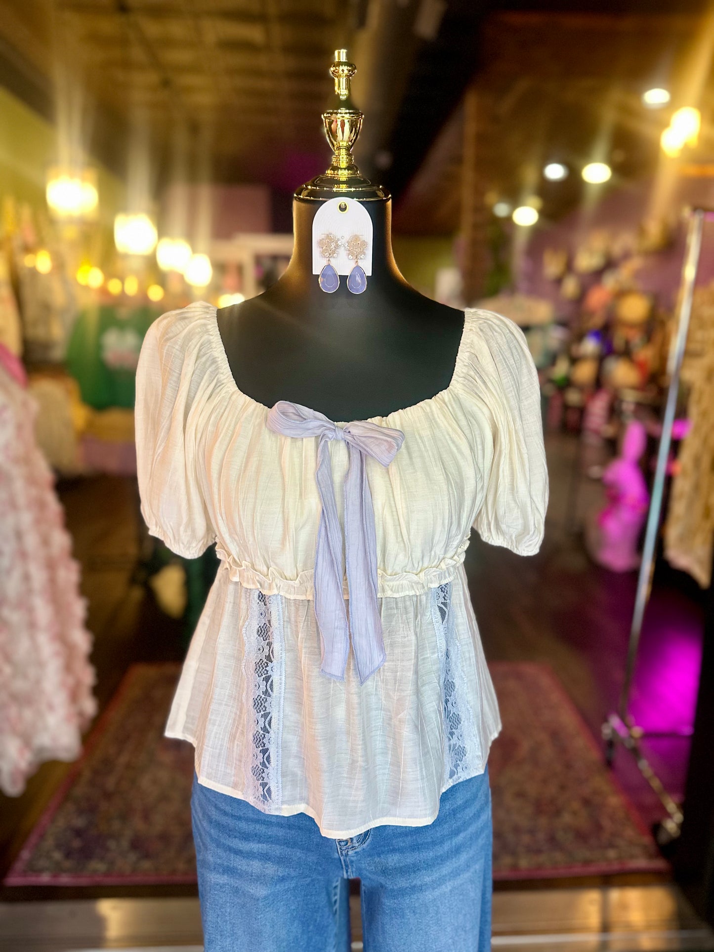 Dusty Blue Darling Blouse