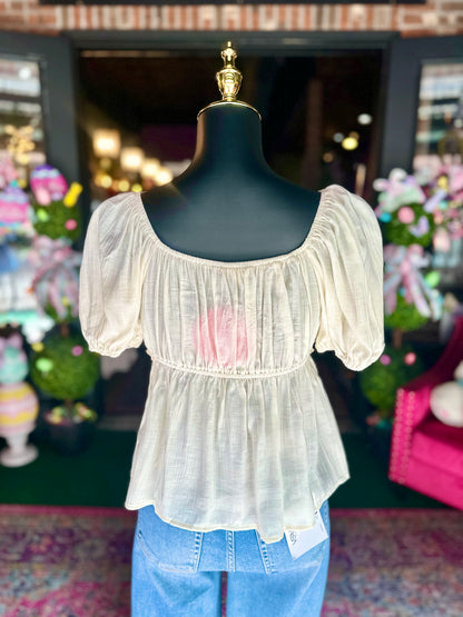 Dusty Blue Darling Blouse