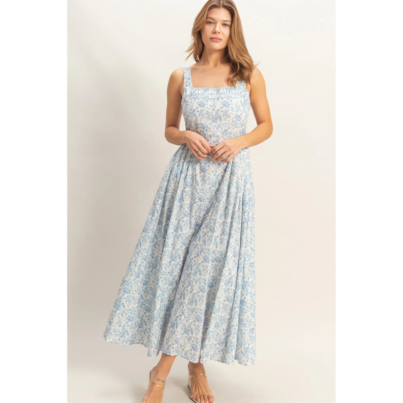 Whispered Elegance Midi Dress