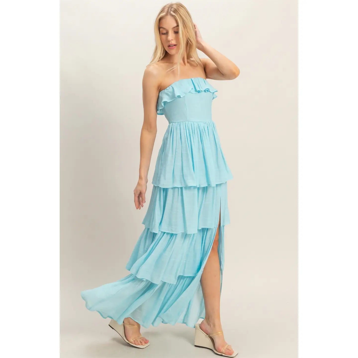 Ocean Whisper Maxi Dress