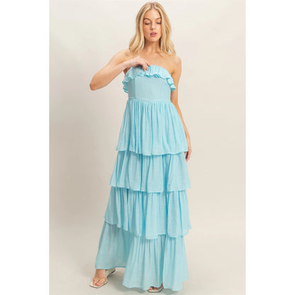 Ocean Whisper Maxi Dress