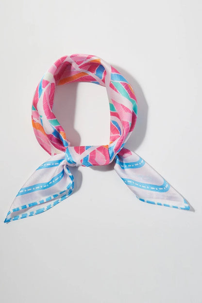 Multicolor Abstract Print Bandana Scarf