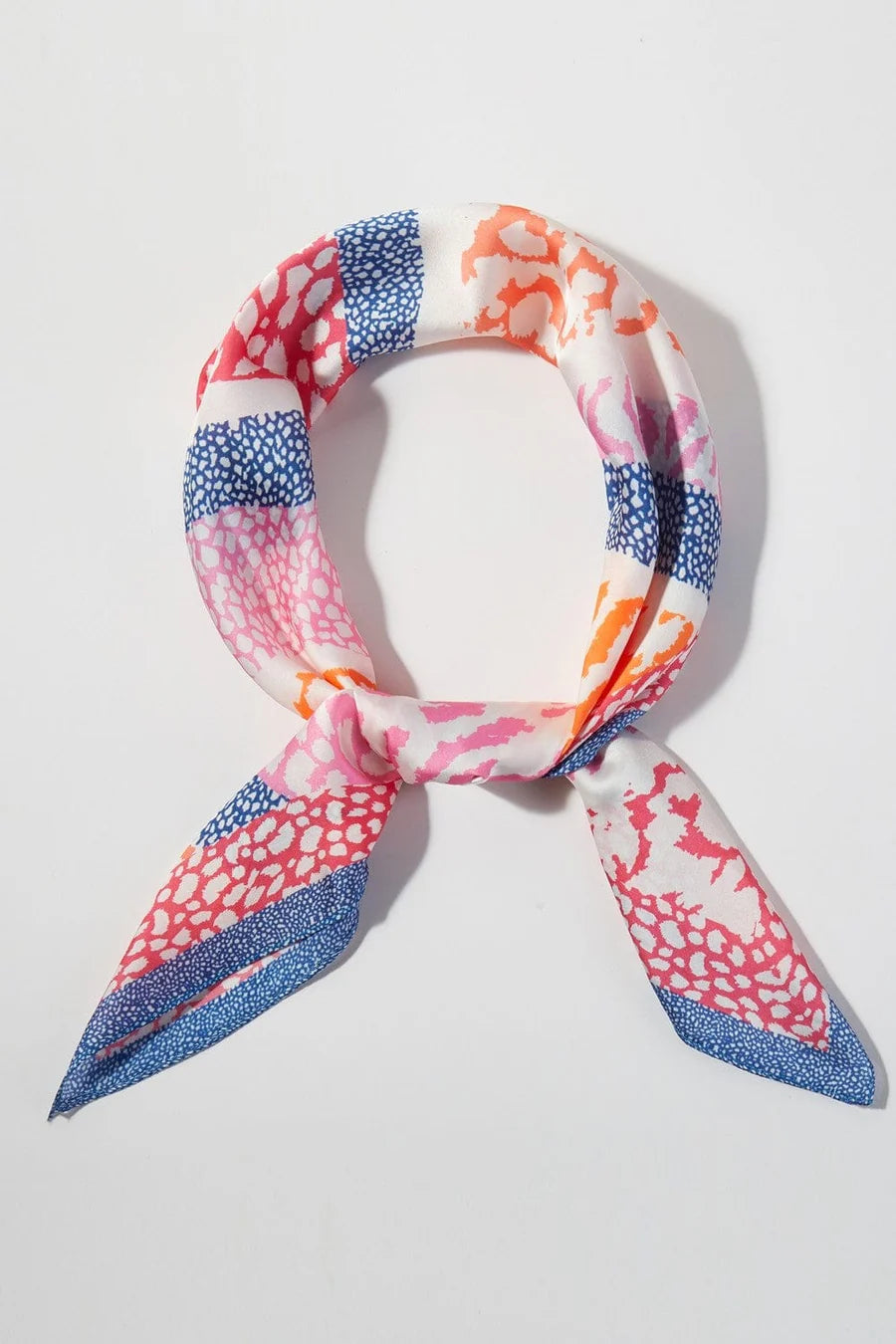Multicolor Leopard Print Bandana Scarf