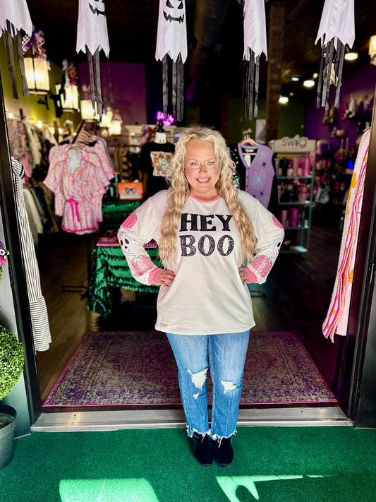 Hey Boo Long Sleeve Top