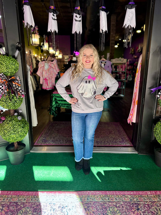 Gigi the Ghost Metallic Pullover